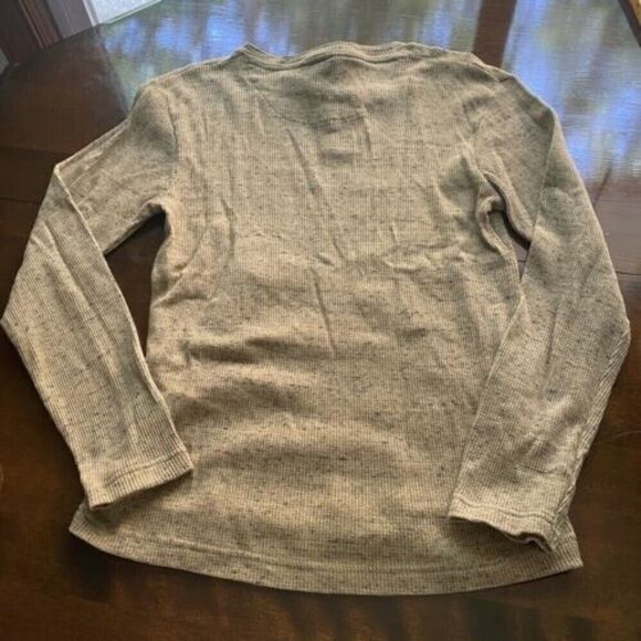 Distortion Boy's Khaki Long‎ Sleeve Crew Neck Thermal T-Shirt Cotton Size 10 New - Picture 10 of 11